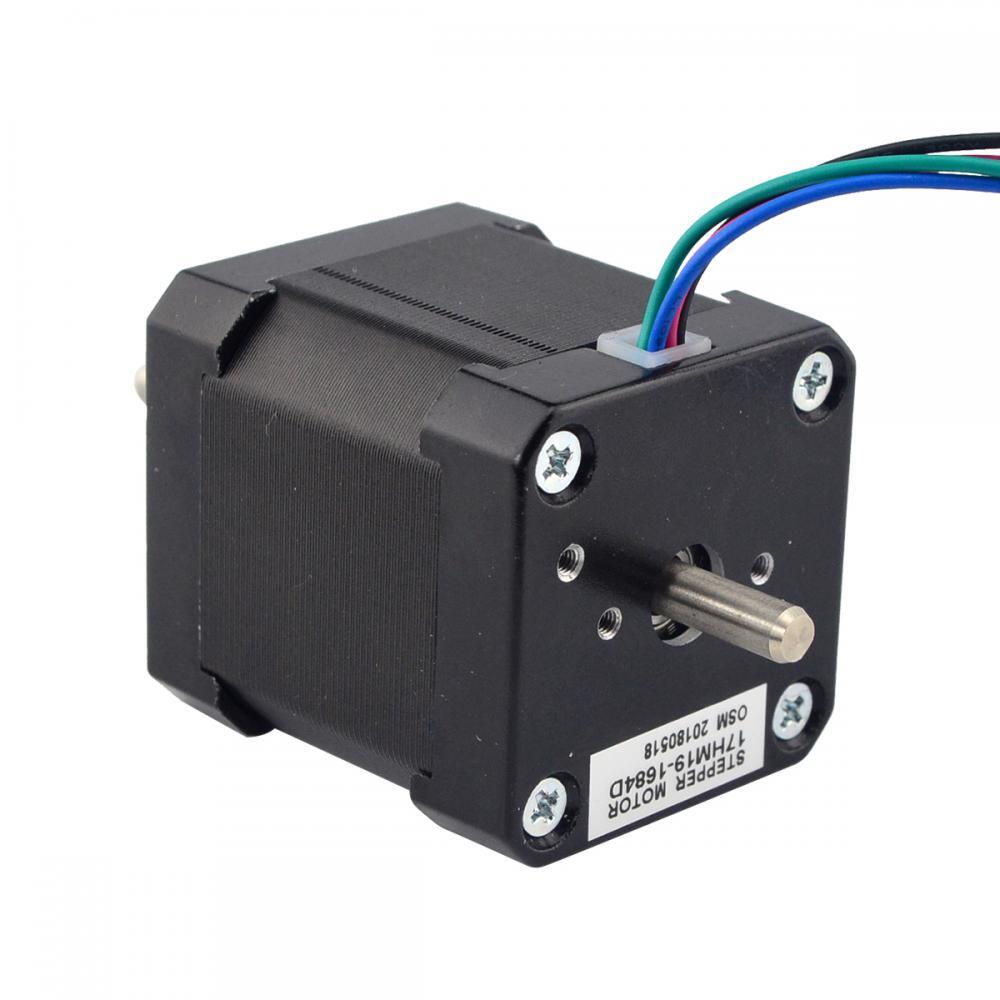 STEPPERONLINE Nema17 Dual Shaft Bipolar Stepper Motor 0.9deg 44Ncm 1.68A 4 wires