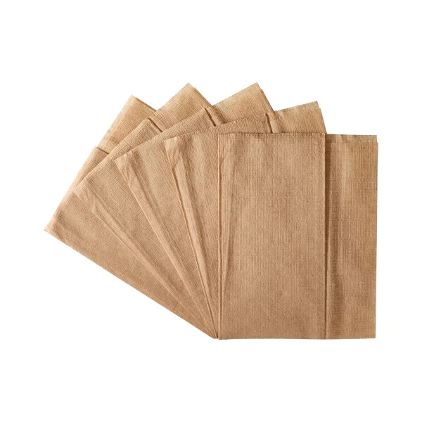 Karat 12″x13″ Off-Fold Napkins – Kraft – 6,000 ct, KN-F1213-1K