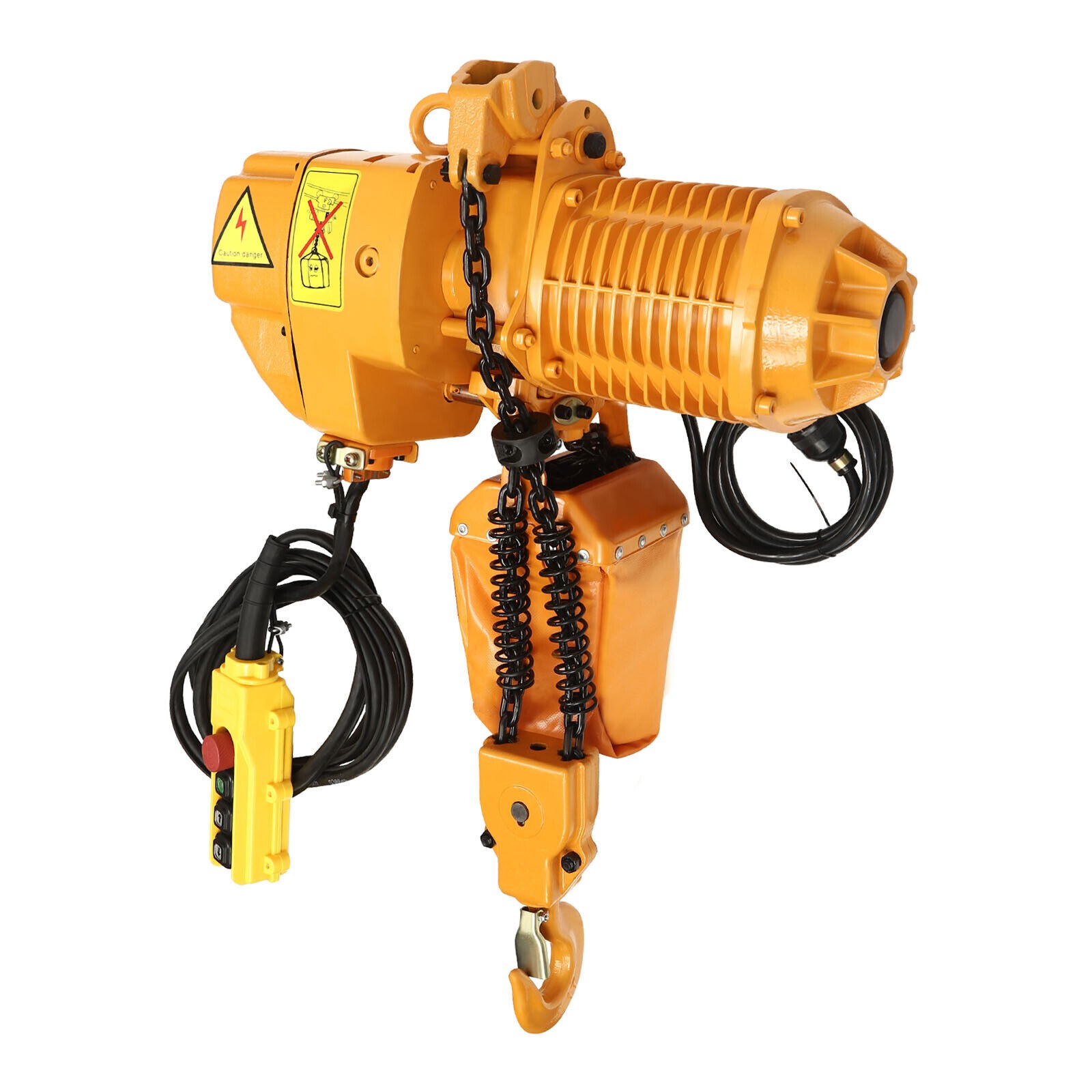 Single Phase Hoist Electric Chain Hoist Crane 10FT Chain 1.6KW 1 Ton/2204 lbs
