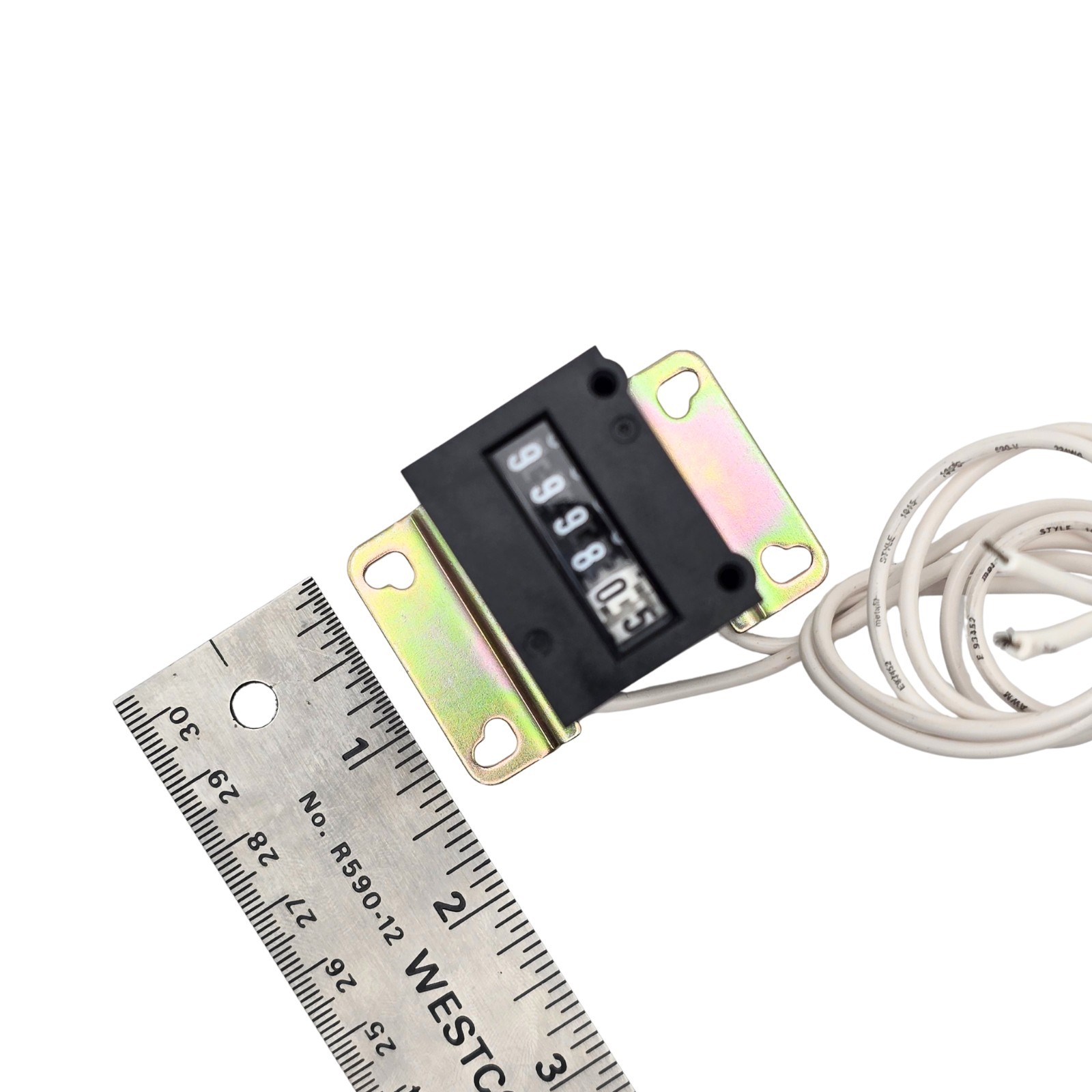 KEP KE610 FB 6 Digit Non Resettable Analog Mechanical Impulse Counter 4.5-6VDC