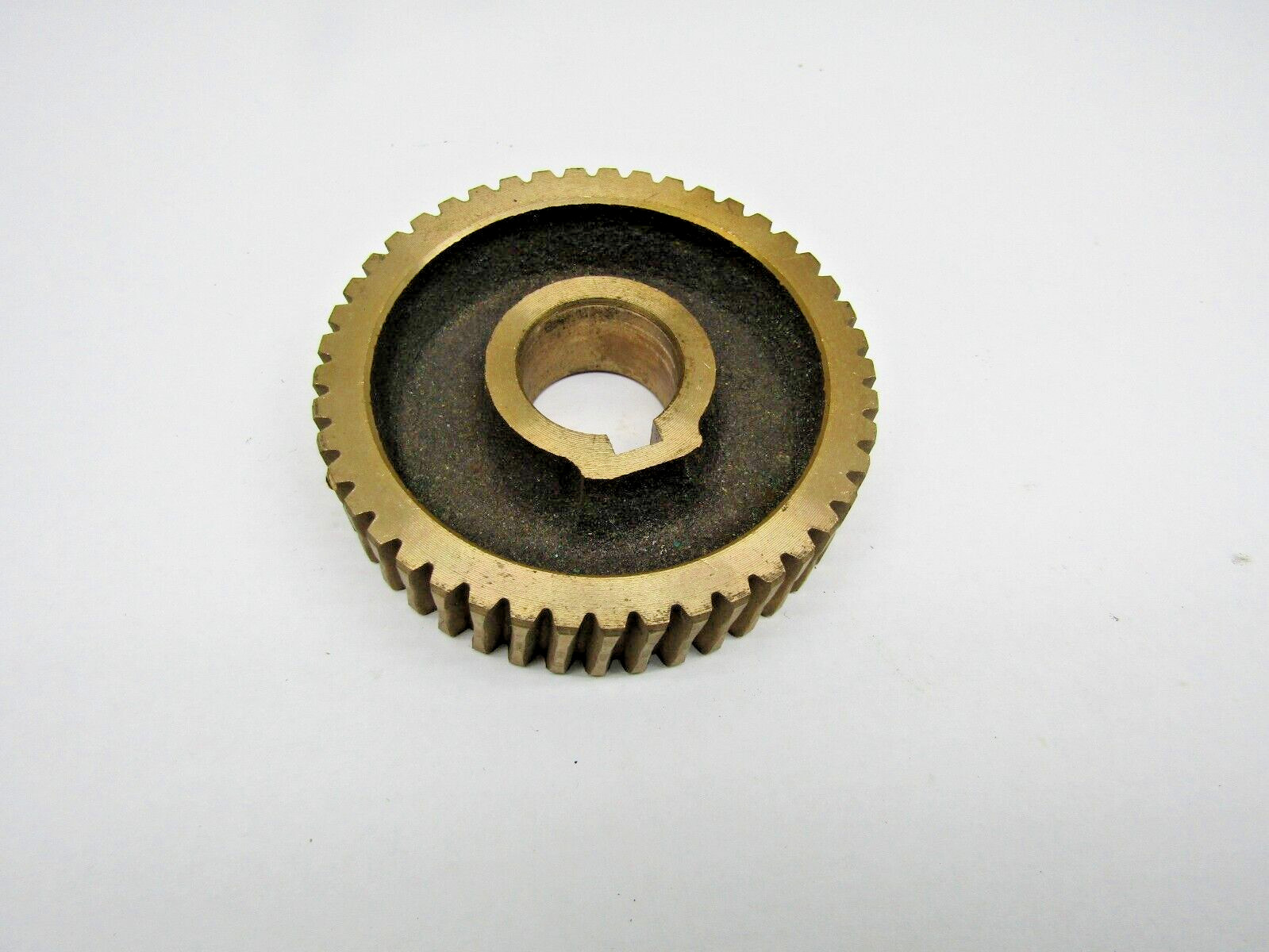 Brass Worm Gear 45 Teeth 2.77″ OD, 20mm Keyed Bore, 16mm Face See Photos