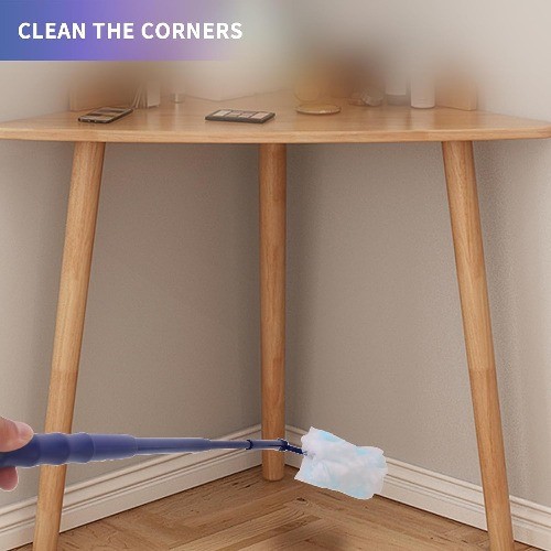 Replacement Duster Handle with Adjustable Length for Duster Refills, Blue
