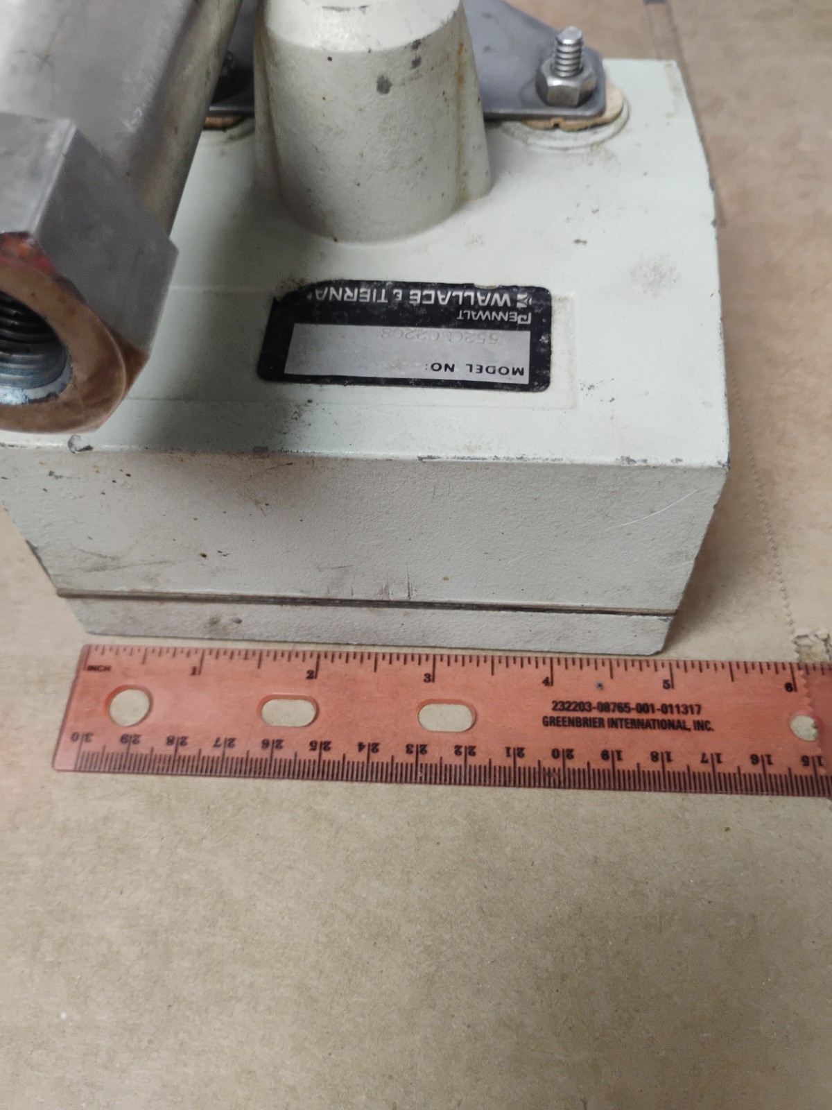 Vintage WALLACE & TIERNAN GPM FLOW METER 55-200 Series Not Tested