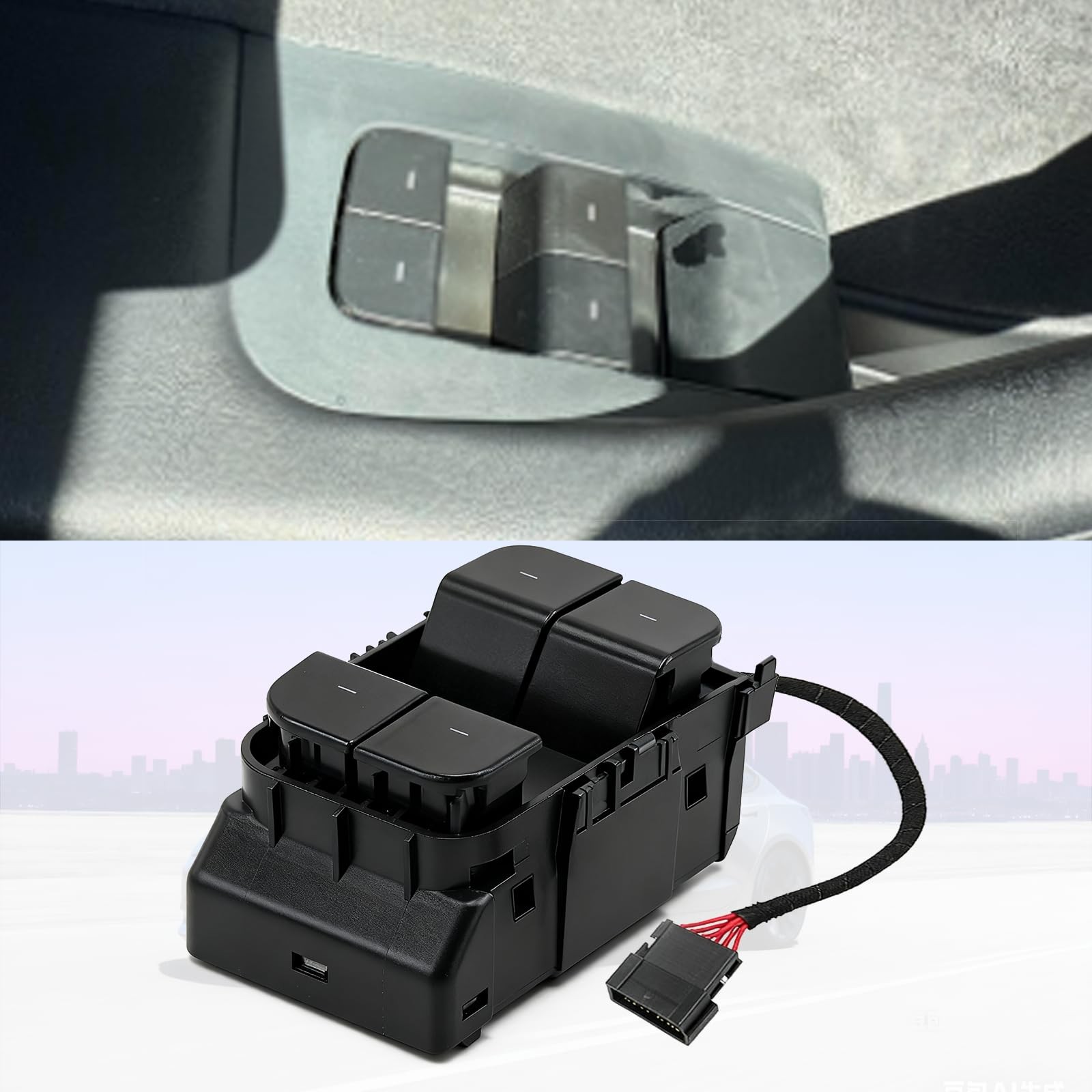Tesla Model 3/Y Window Switch, Driver Side Power Window Control Switch Button…