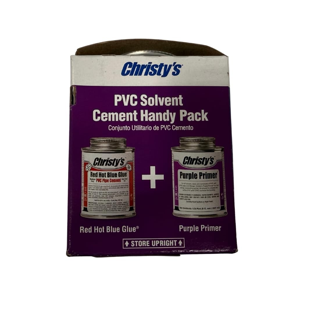 Must-Have Handy Pack: Strong Red Hot Blue Glue & Purple Primer 8oz for Repairs