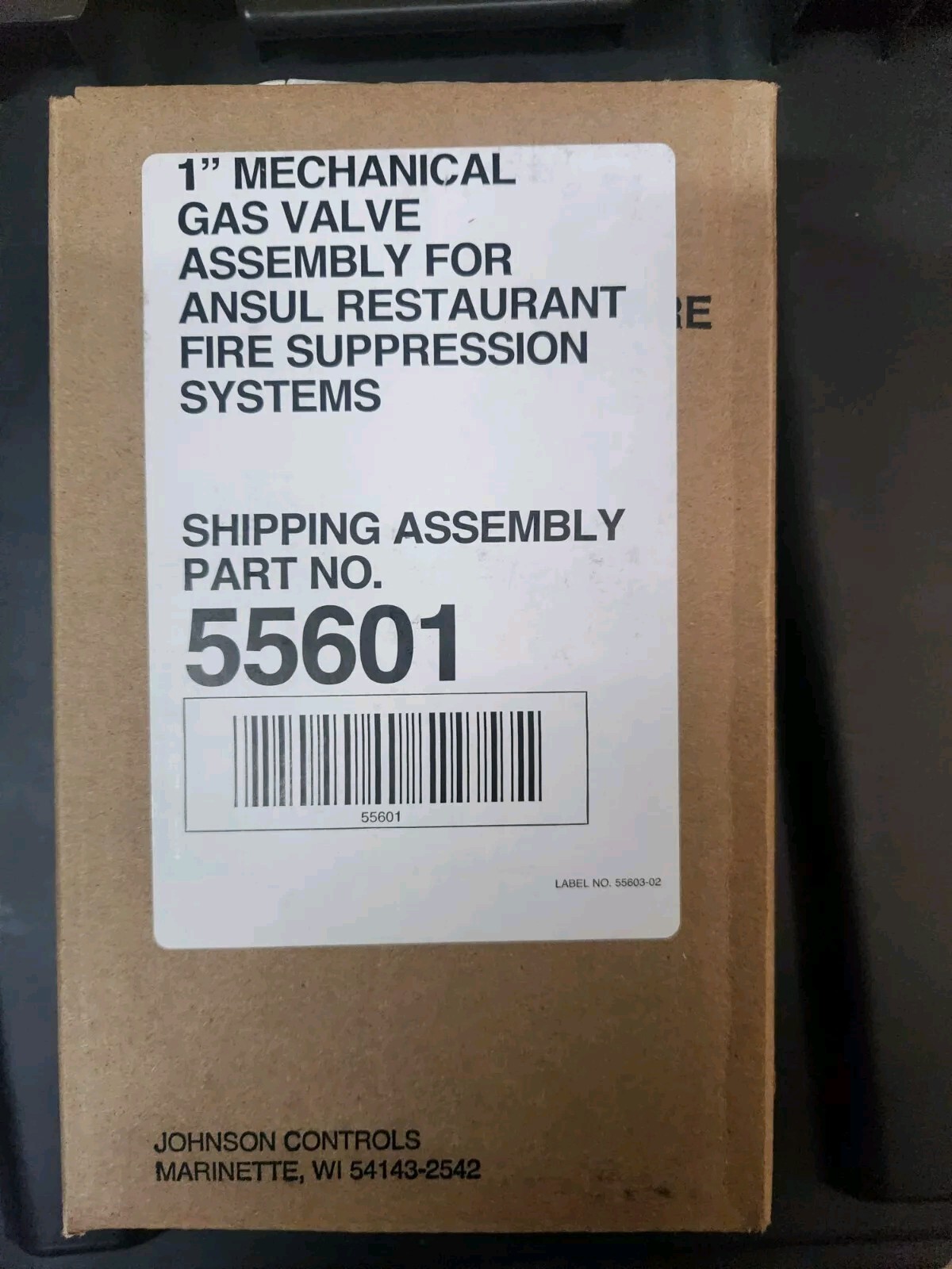 Ansul PN 55601 1″ Gas Valve