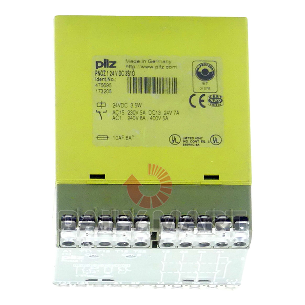 New In Box PILZ 1 24VDC 3S10 475695 100VDC Safety Relay