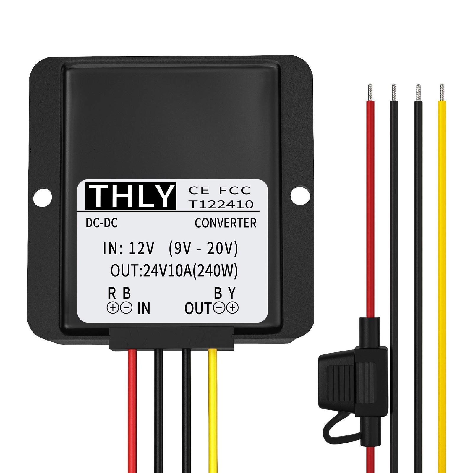 DC Converter 12 V to 24 V, Dc-DC Converter 12 V to 24 V 10 A 240 W with Fuse …