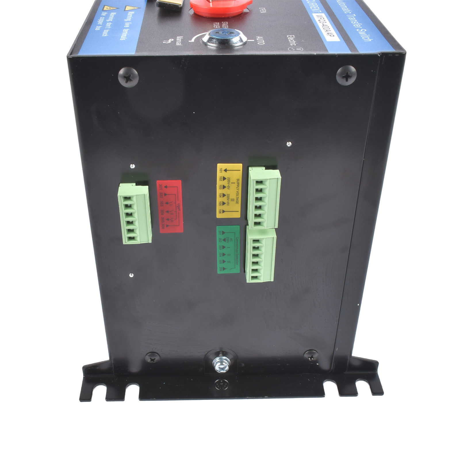 Industrial Automatic Transfer Switch 4P 400A 110V / 220V Auto or Manual Mode