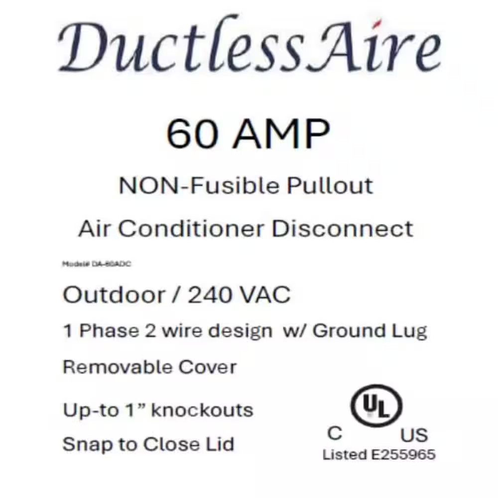 60 Amp Non Fused Disconnect