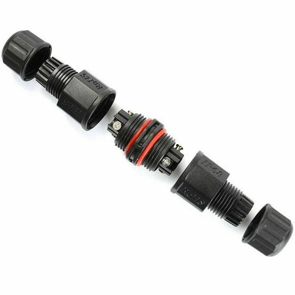 2PK Junction Box Waterproof IP68 Electric Cable Wire Plug Connector Protection
