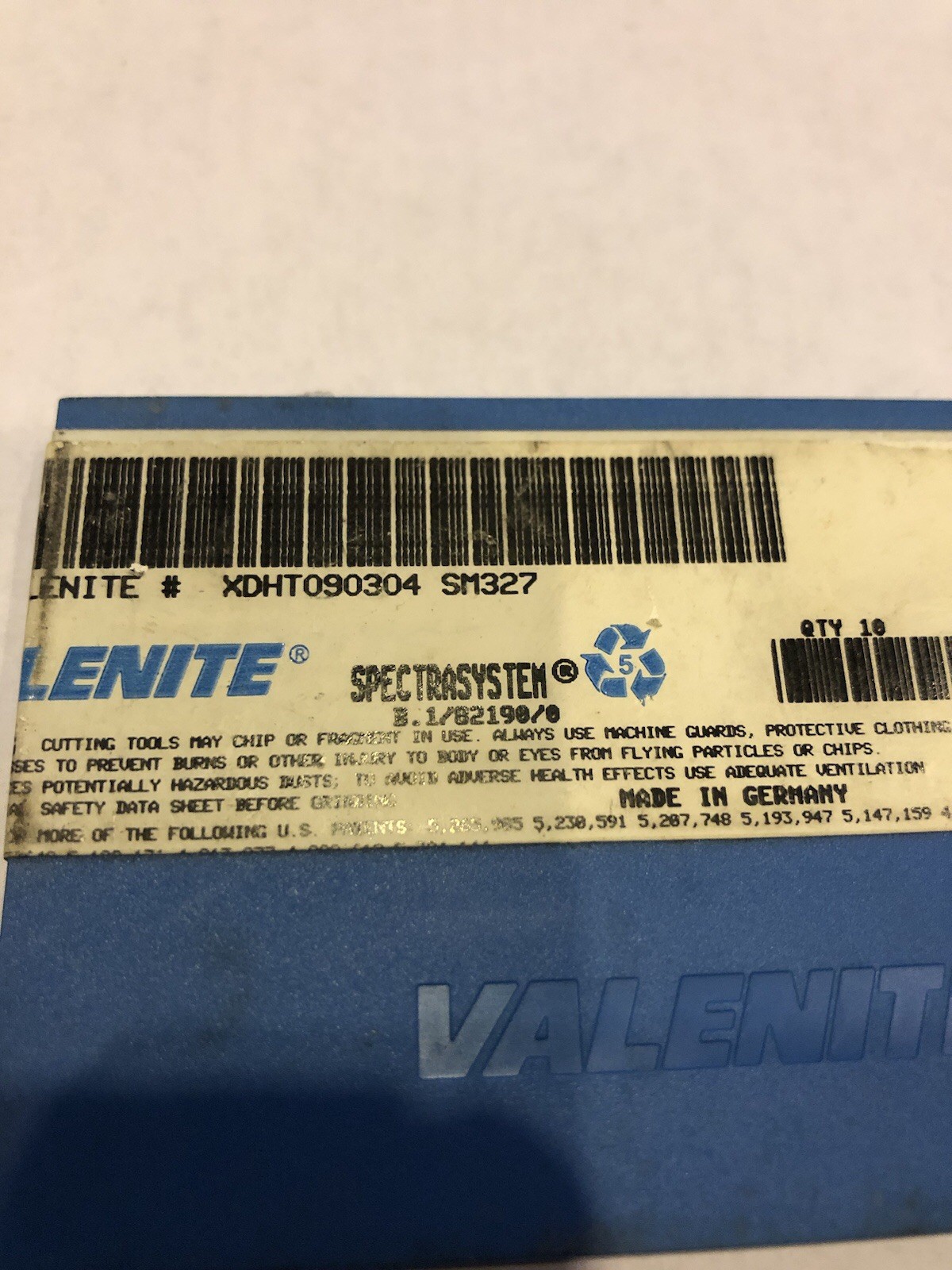 VALENITE CARBIDE TURNING TOOL XDHT090304 SM327 10 PCS NEW IN BOX