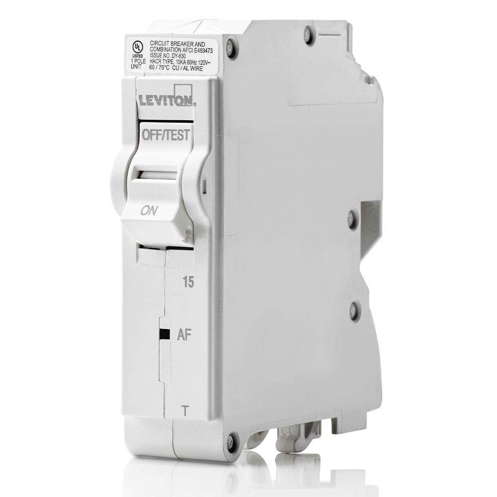 15A 1-Pole Plug-On AFCI Branch Circuit Breaker, Thermal Magnetic, 120 VAC, LB…