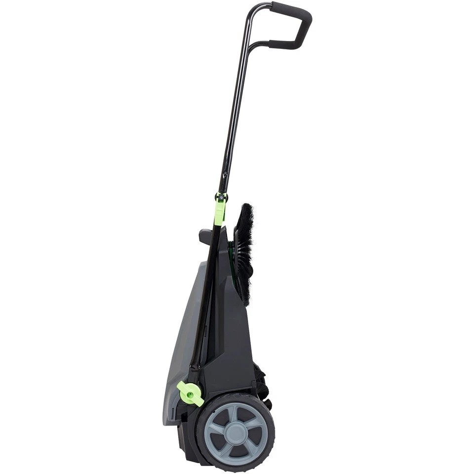 Walk-behind Hand Push Floor Sweeper 25.6″ Width 5 Gallon Waste Container