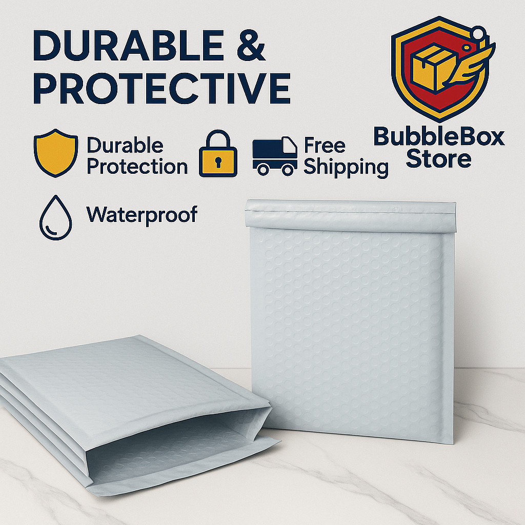 ANY SIZE POLY WHITE BUBBLE MAILERS MAILING SHIPPING PADDED BAGS ENVELOPES