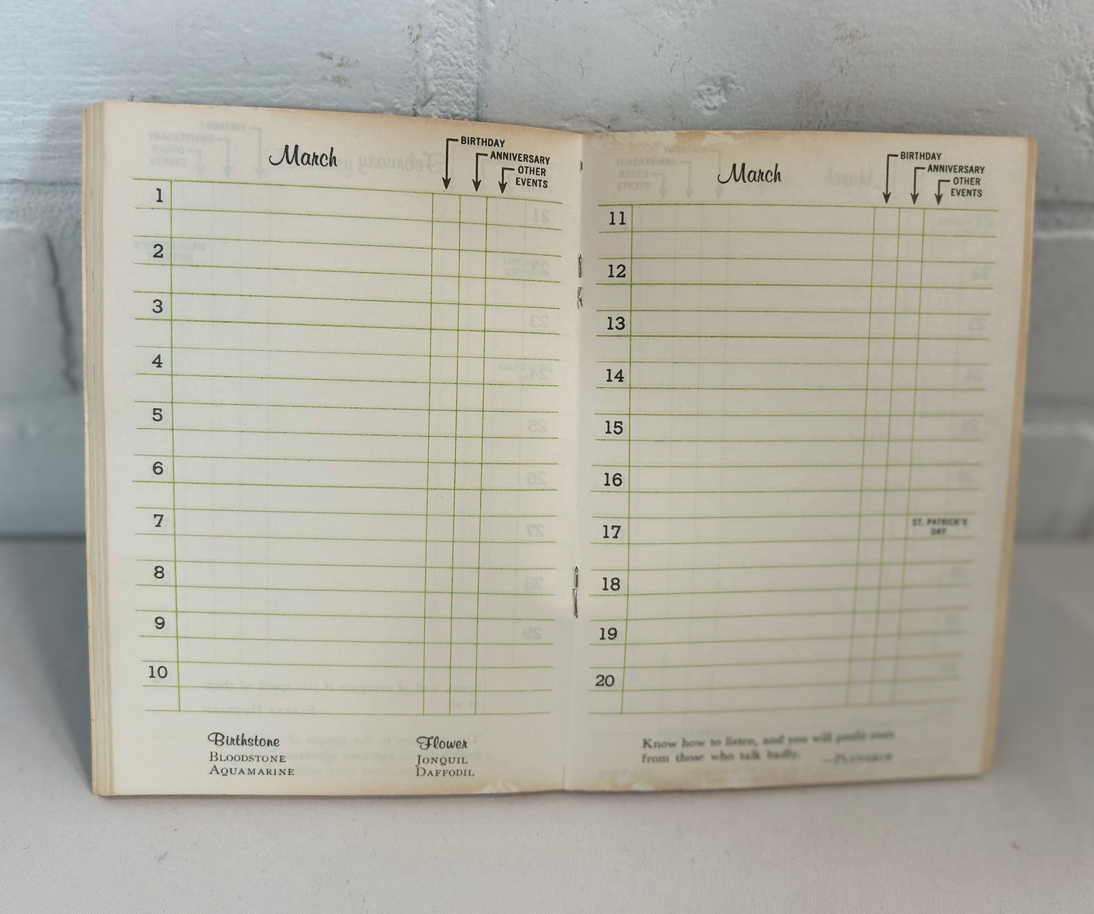 Vintage Personal Address Book Scrapbooking Junk Journal Ephemera Stationary