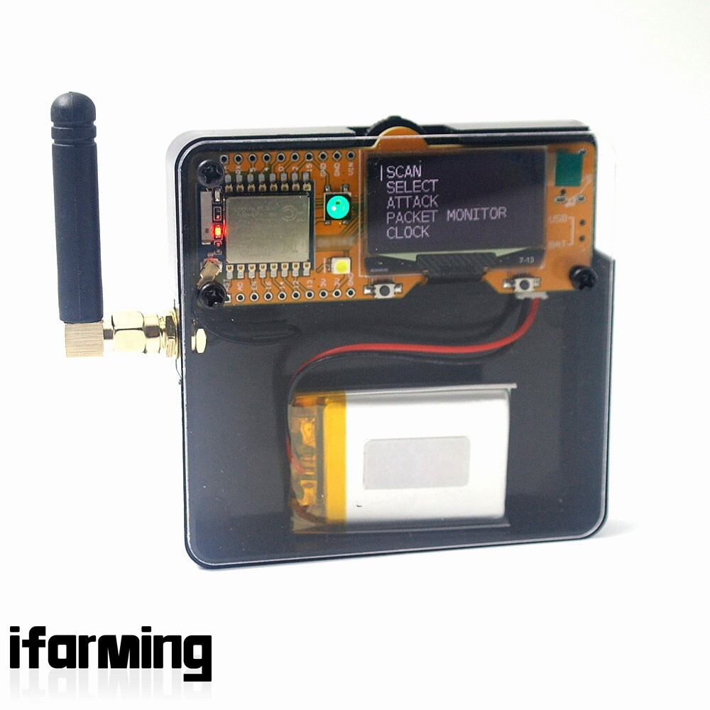 DSTIKE Deauther MiNi V3 KIT ESP8266 Development Board Kit with 3dBi Antenna+Case