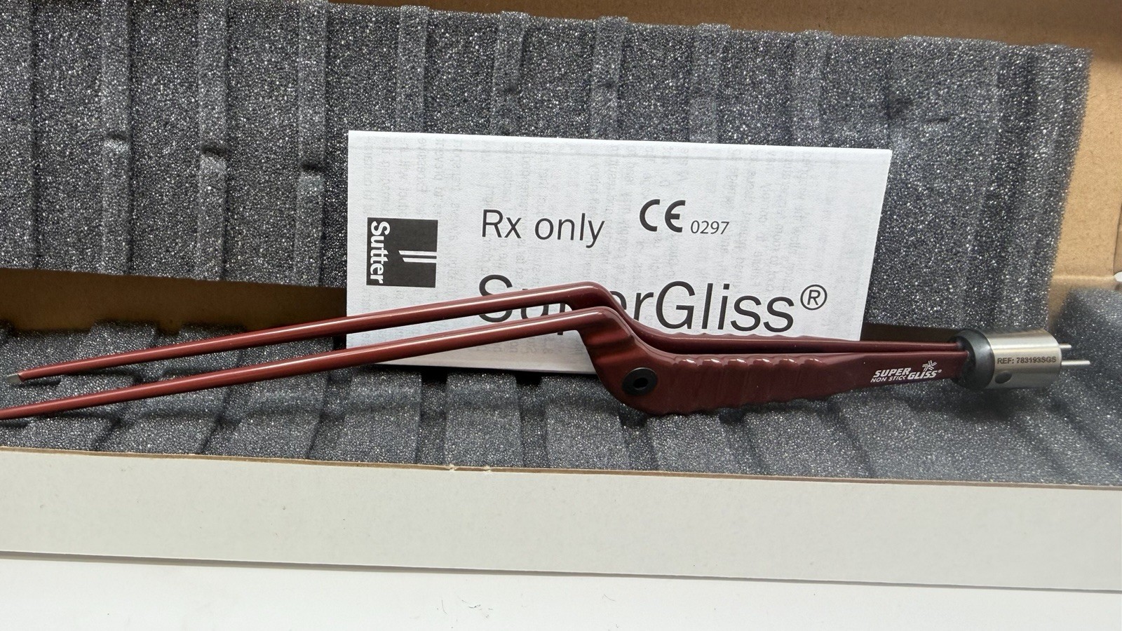 Sutter SuperGliss Non-Stick Bipolar Forceps (78 31 93SGS)