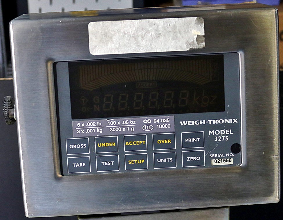 Avery Weigh-tronix 3275 Checkweigher 12lb x .002 200oz x .05 6kg x .001 w/ Stand