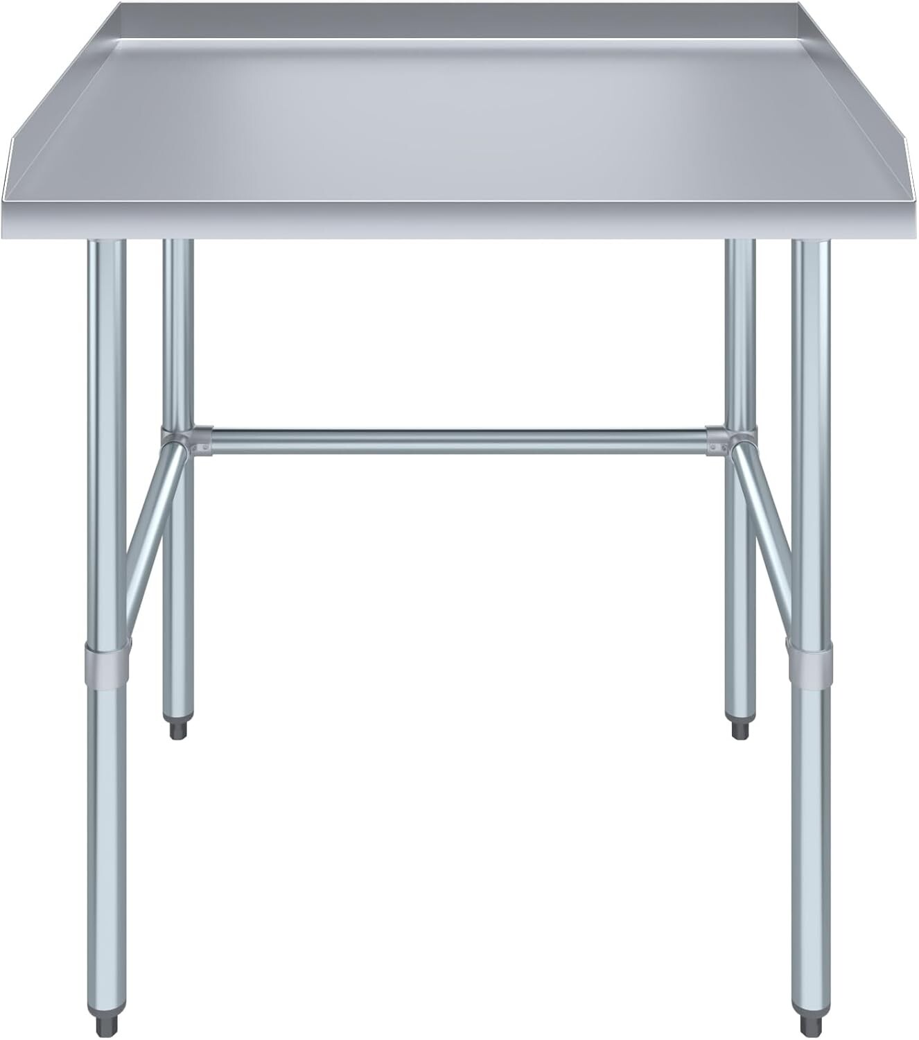 Open Base Equipment Work Table with Backsplash and Side Splashes 36″x30″ (LxW)