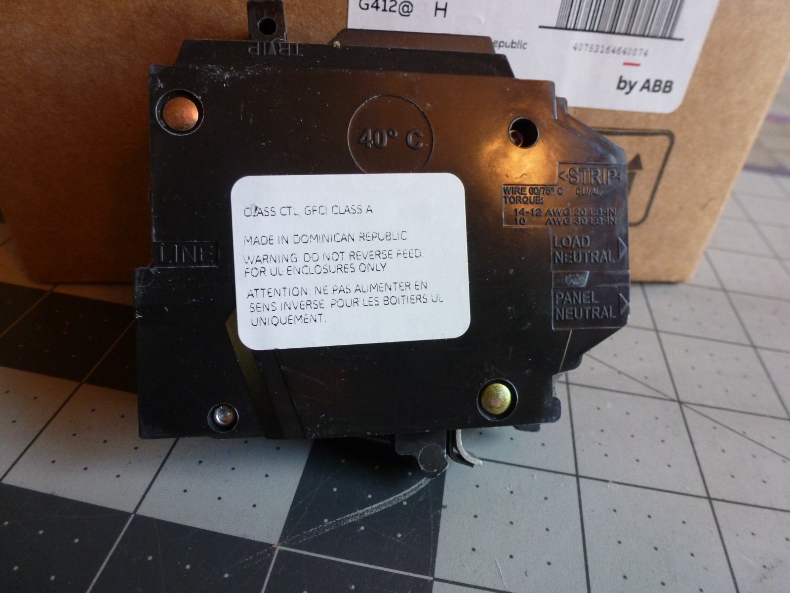 1 – GE THQL1120PDF Dual Function Circuit Breaker – 1Pole – 20A – 120 -10kA – NEW