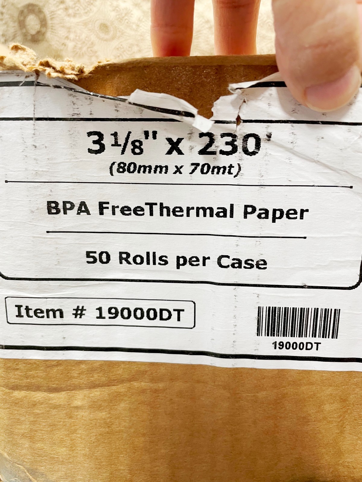 50 Rolls 3 1/8 x 230 Thermal Receipt Paper BPA Free POS Cash Register NEW