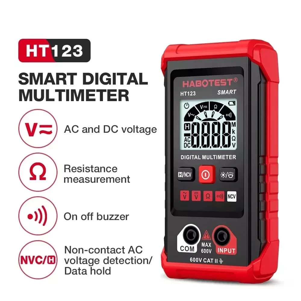 Digital Multimeter AC DC Voltmeter Ammeter Ohmmeter Volt Tester Meter WITH BATTs