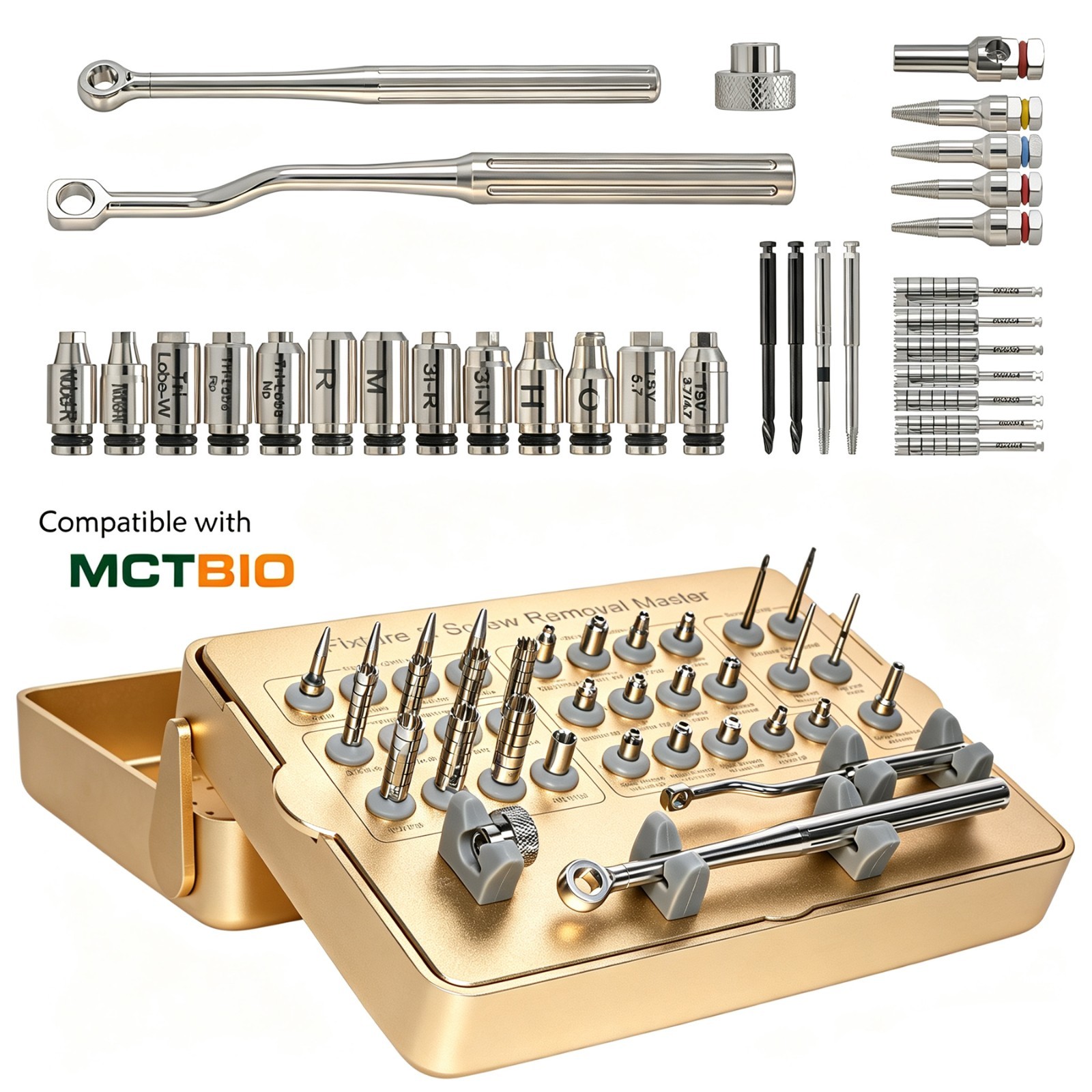 Salvin Implant Rescue Kit MCT FSRK-02 Implant Fixture & Fractured Screw Removal