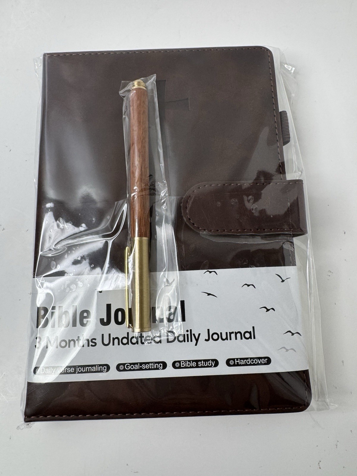 Papejoon Leather Men’s Bible Journal-Undated-3 Month With Pen New Sealed
