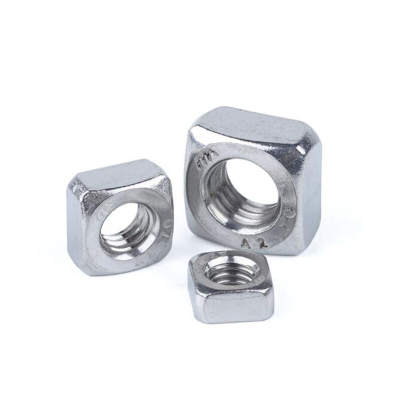 M3 M4 M5 M6 M8 M10 Square Nuts Metric Coarse Thread – SUS 201 Stainless Steel