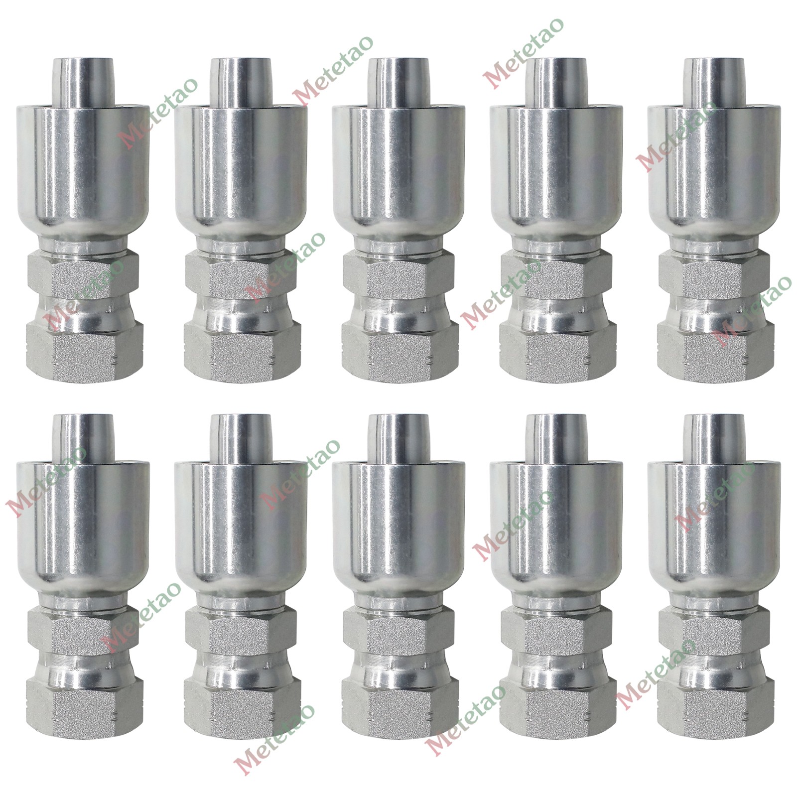 10PCS 10643-12-12 HYDRAULIC HOSE FITTINGS For Parker 3/4″ FEMALE JIC