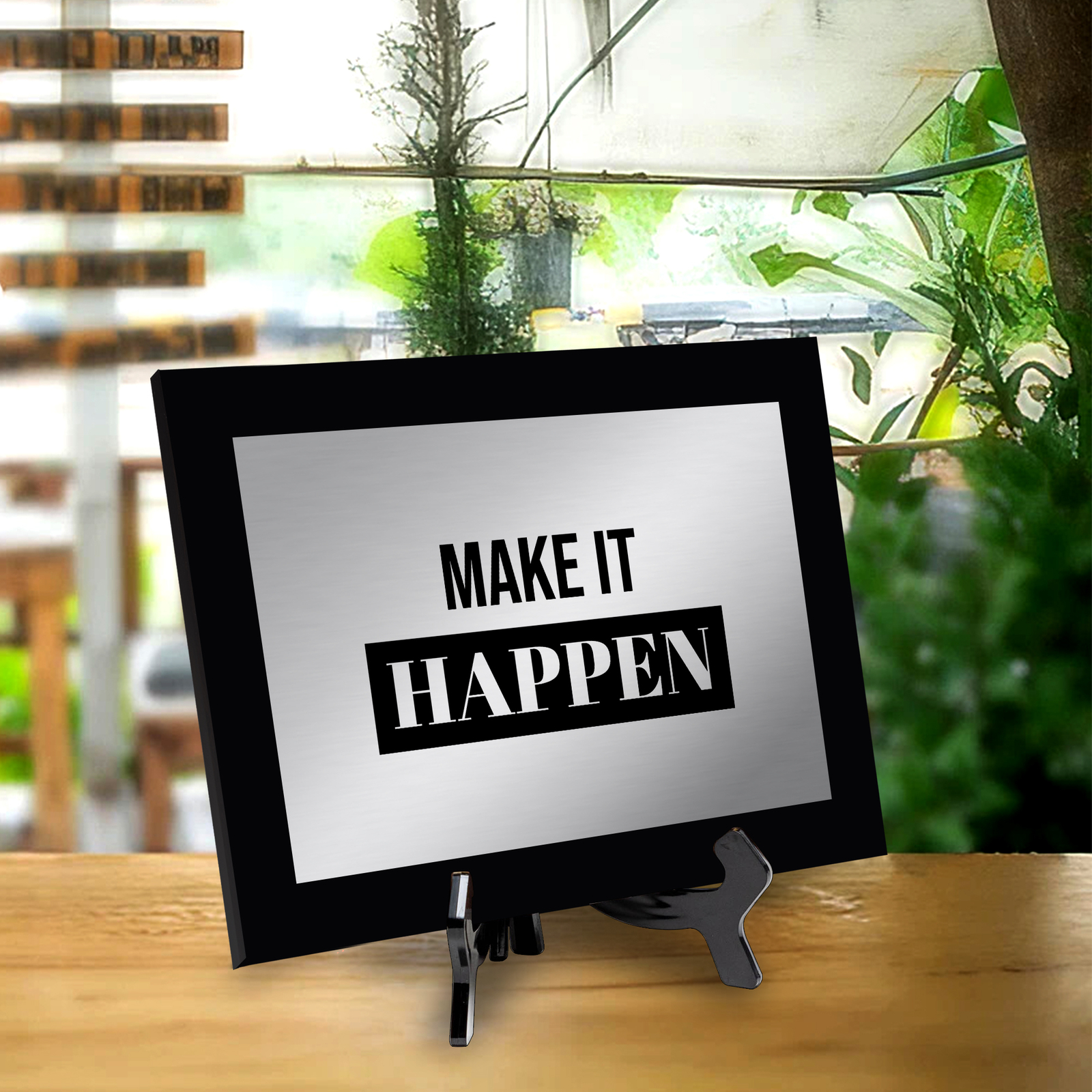 Make It Happen Decorative Wall Plaque | Easel Mount Option