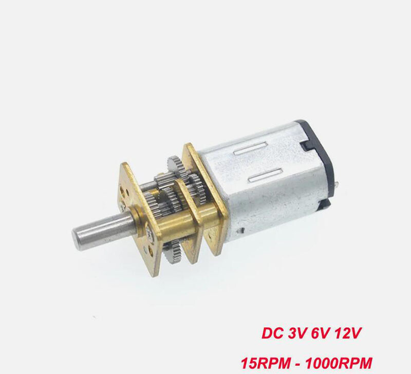 GA12-N30 Deceleration Motor DC3V/6V/12V Low-speed Motor High Torque 15-1000RPM