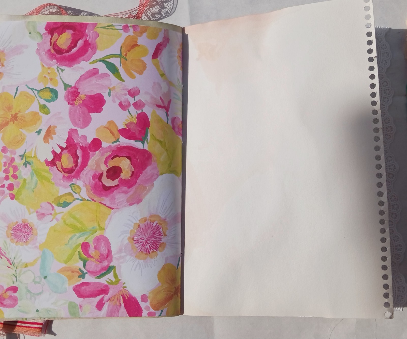Garden Themed Junk Journal Soft Cover 50 pages