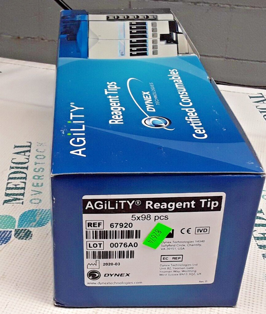 67920 – DYNEX – AGiLiTY REAGENT TIP – 5×98 pcs (490/BOX) – NEW