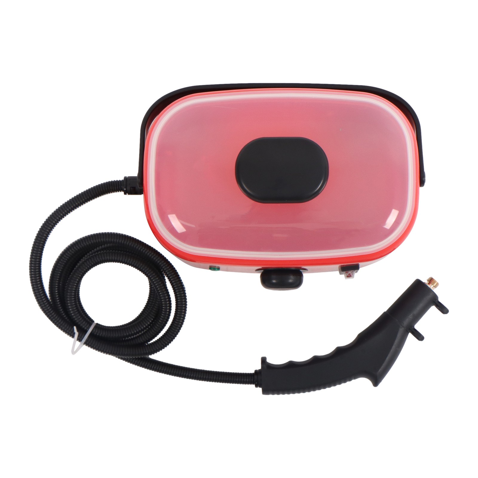 2500W Steam Cleaner Red Portable-Car Engine Degreasing&Tile Grout 1500ml 110V