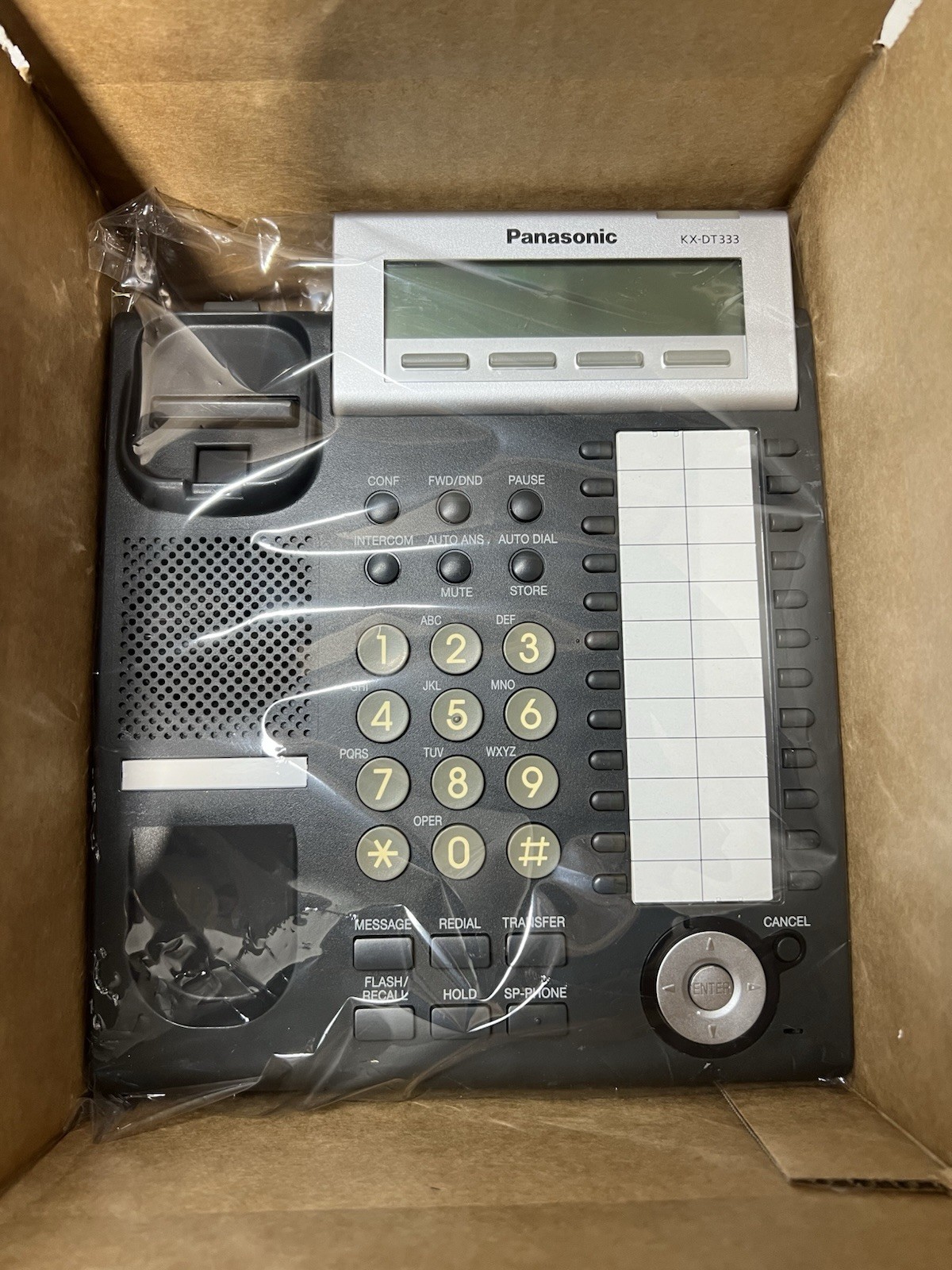 Panasonic KX-DT333-B Digital Display Phone (Black) *Refurbished*