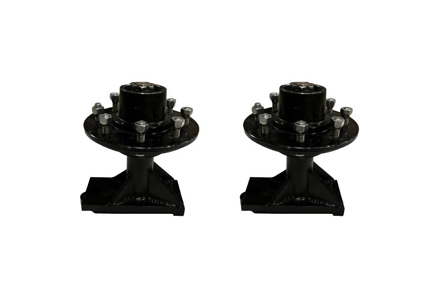 8 x 6.5 Lug Bolt On Wheels for shipping Container Hub and Spindle Kit 8000LB NEW