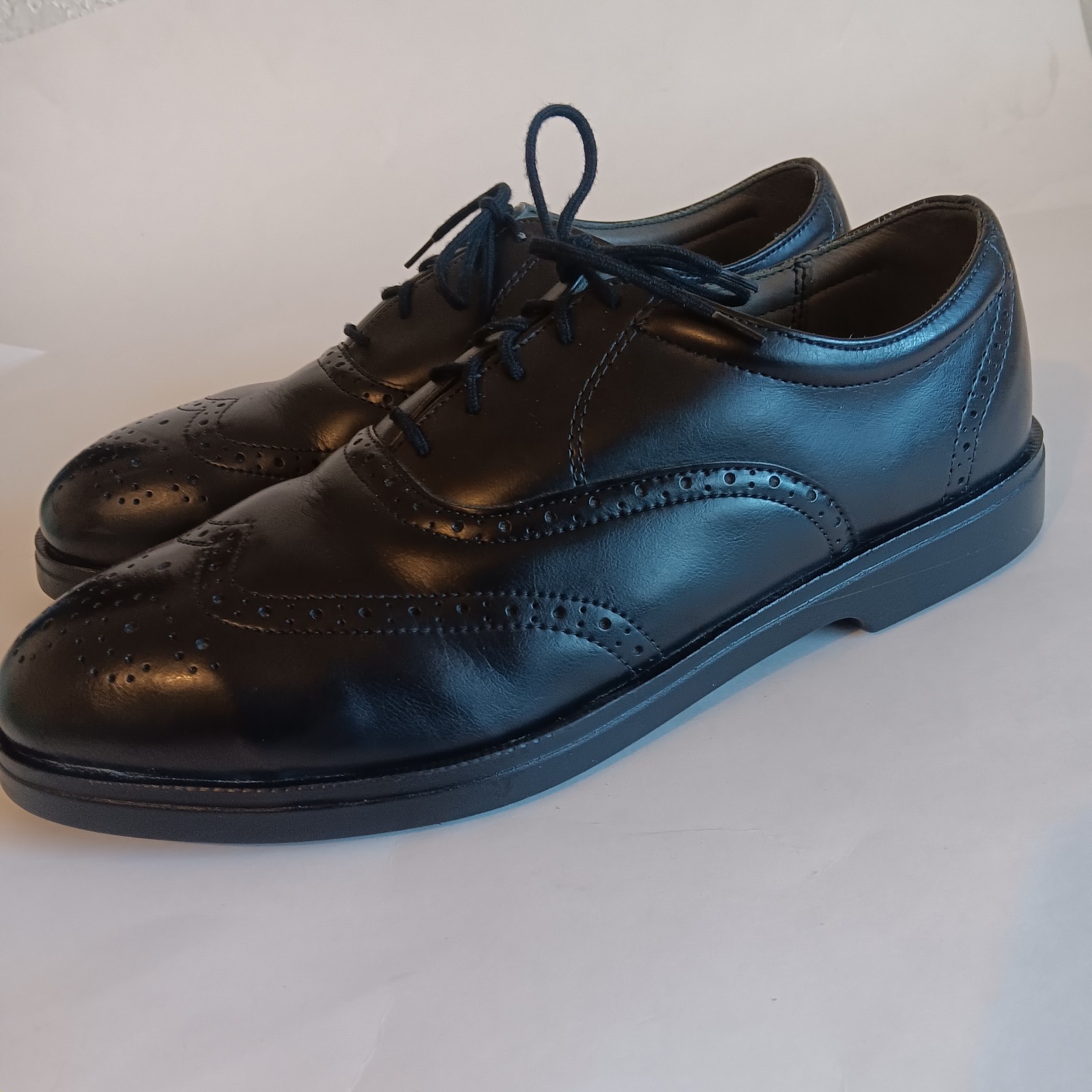 Red Wing 8701 Men’s Size 10D Black Leather Wingtip Steel Toe Shoes Made in USA