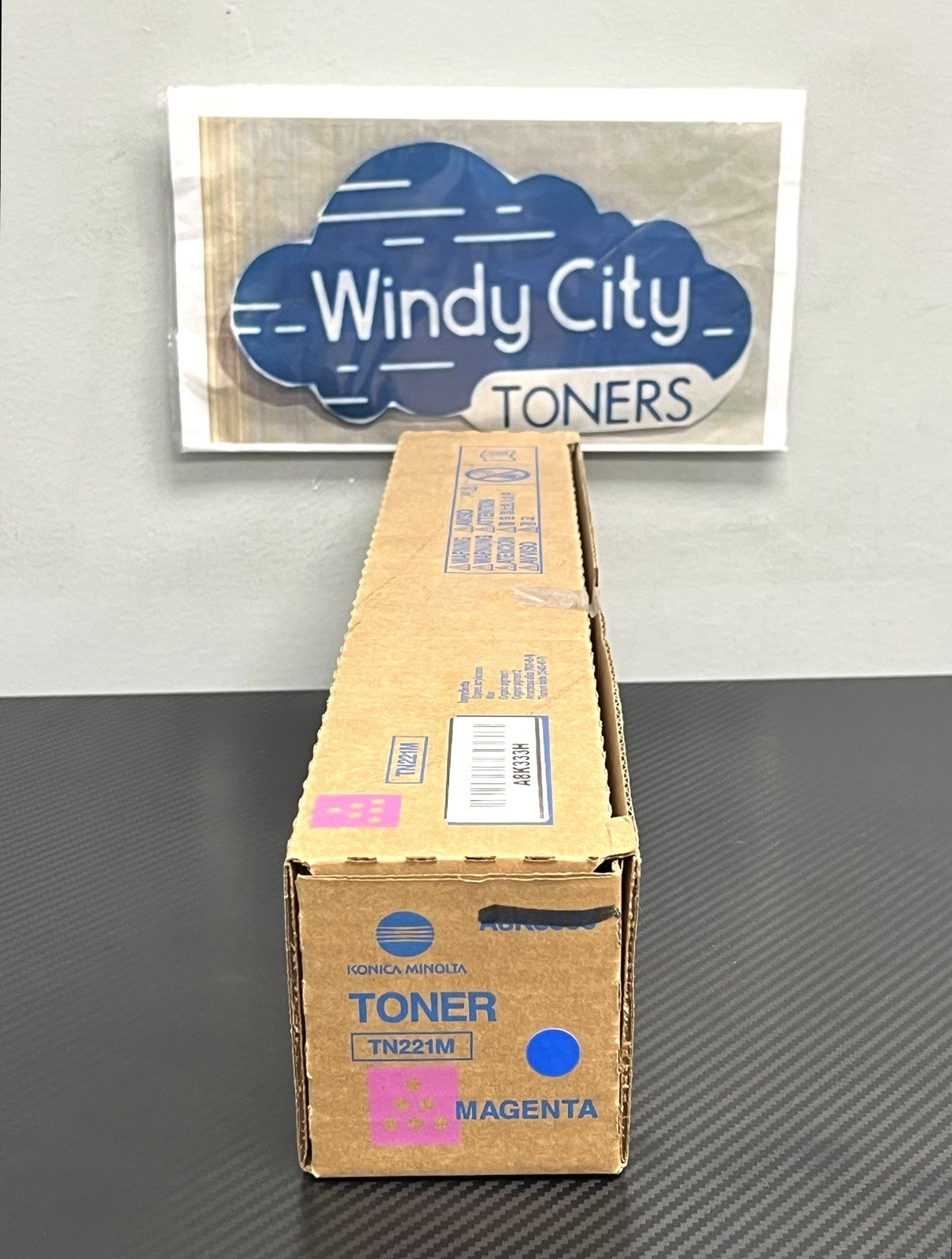 Konica Minolta TN221 Magenta Toner Cartridge for Bizhub C227 C287 250g LOW YIELD