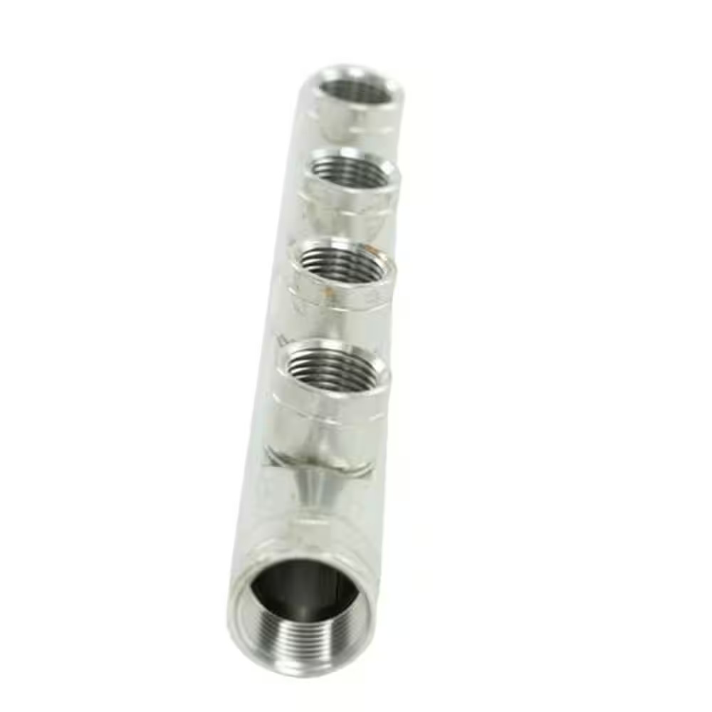 3/4 In. X 3/4 In. X (4) 1/2 In. CSST FIPT Stainless Steel Manifold