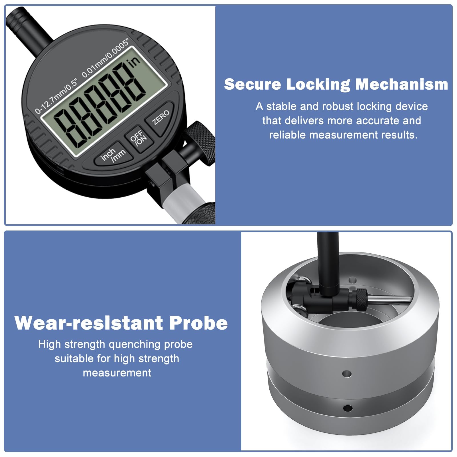 HDLNKAK Digital Dial Indicator Bore Gauges (2″-6″/0.0005″), Engine Cylinder M…