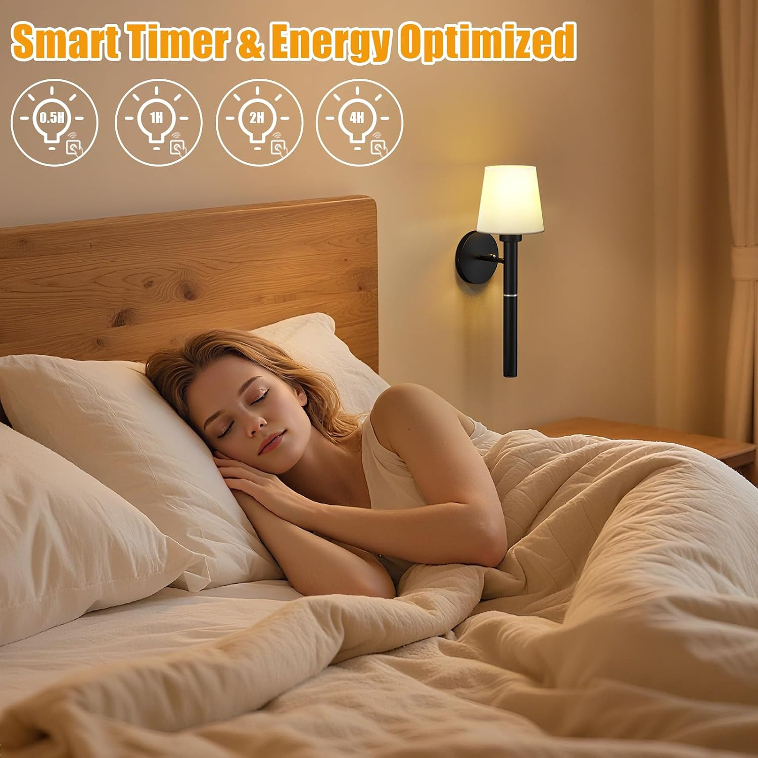 Magnetic Wireless Wall Sconces – Rechargeable 5200mAh Battery for Any Room