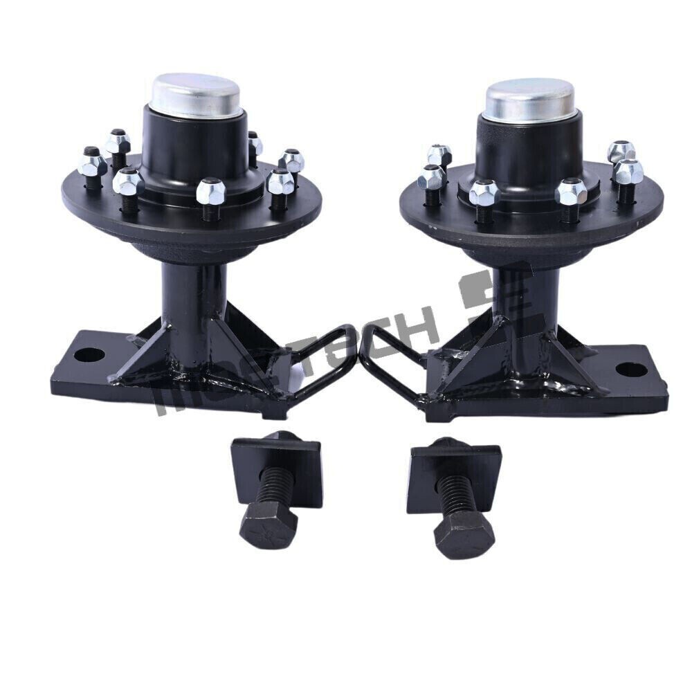 8 x 6.5 Lug 8000LB Bolt On Wheels for shipping Container Hub and Spindle Kit