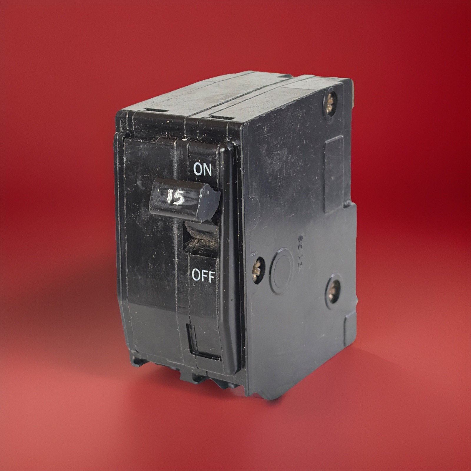 Square D QO215 15A Miniature Circuit Breaker 2-Pole QO 10kA BLACK Face 4 prongs