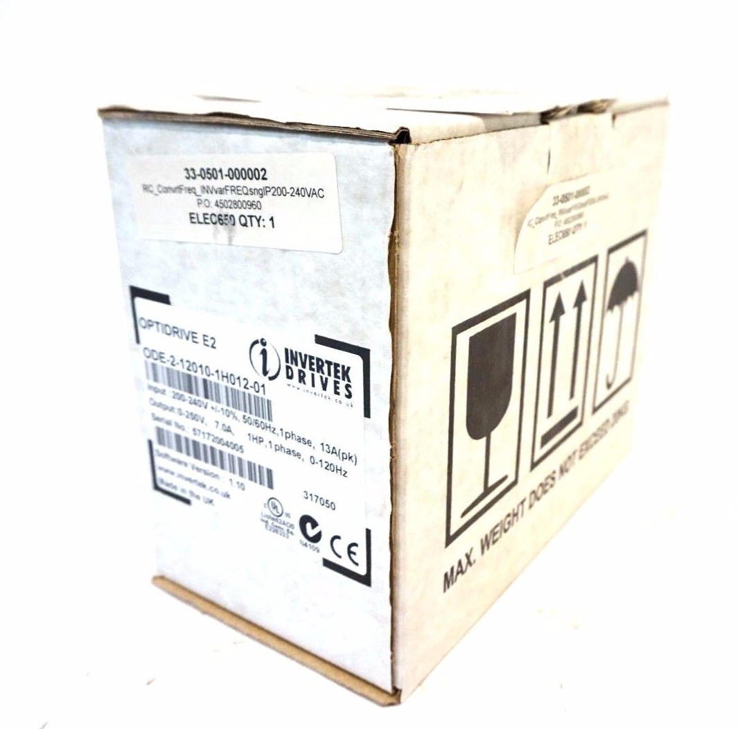 NEW INVERTEK DRIVES ODE2-12010-1H012-01 OPTIDRIVE E2 ODE2120101H01201