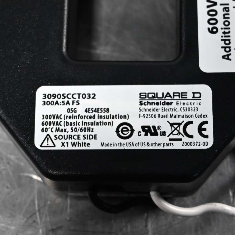 Square D PowerLogic 3090 SCCT 300/5A Split-Core CT Size 2 – 2.5 VA