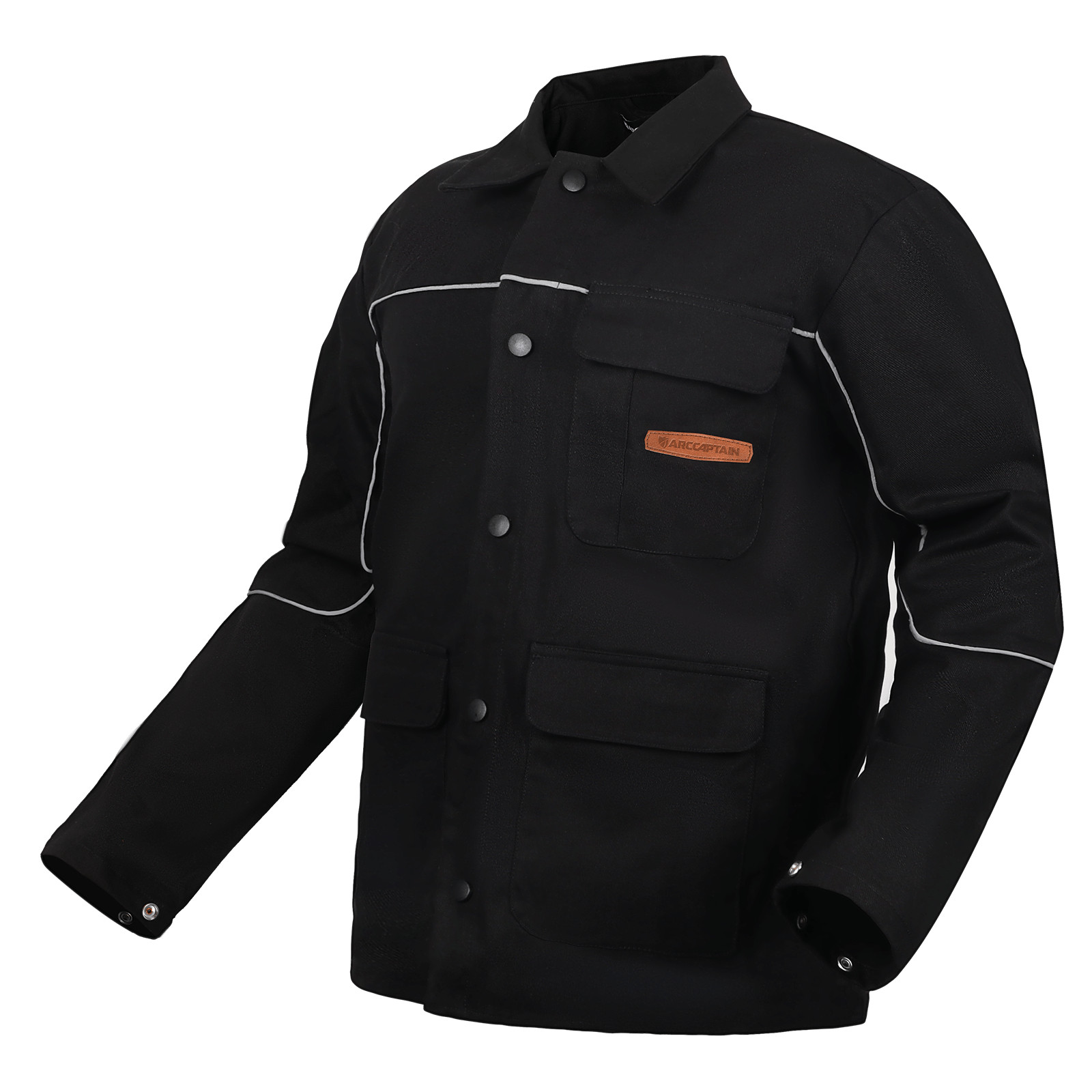 ARCCAPTAIN Welding Jacket 11 oz Cotton Flame Resistant Light weight Weld Clothes