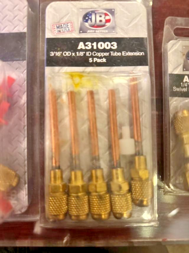 LOT OF 3, JB Just Better A31734 1/4” (3-pack), A31136 (3-PACK), A31003 (5-PACK)