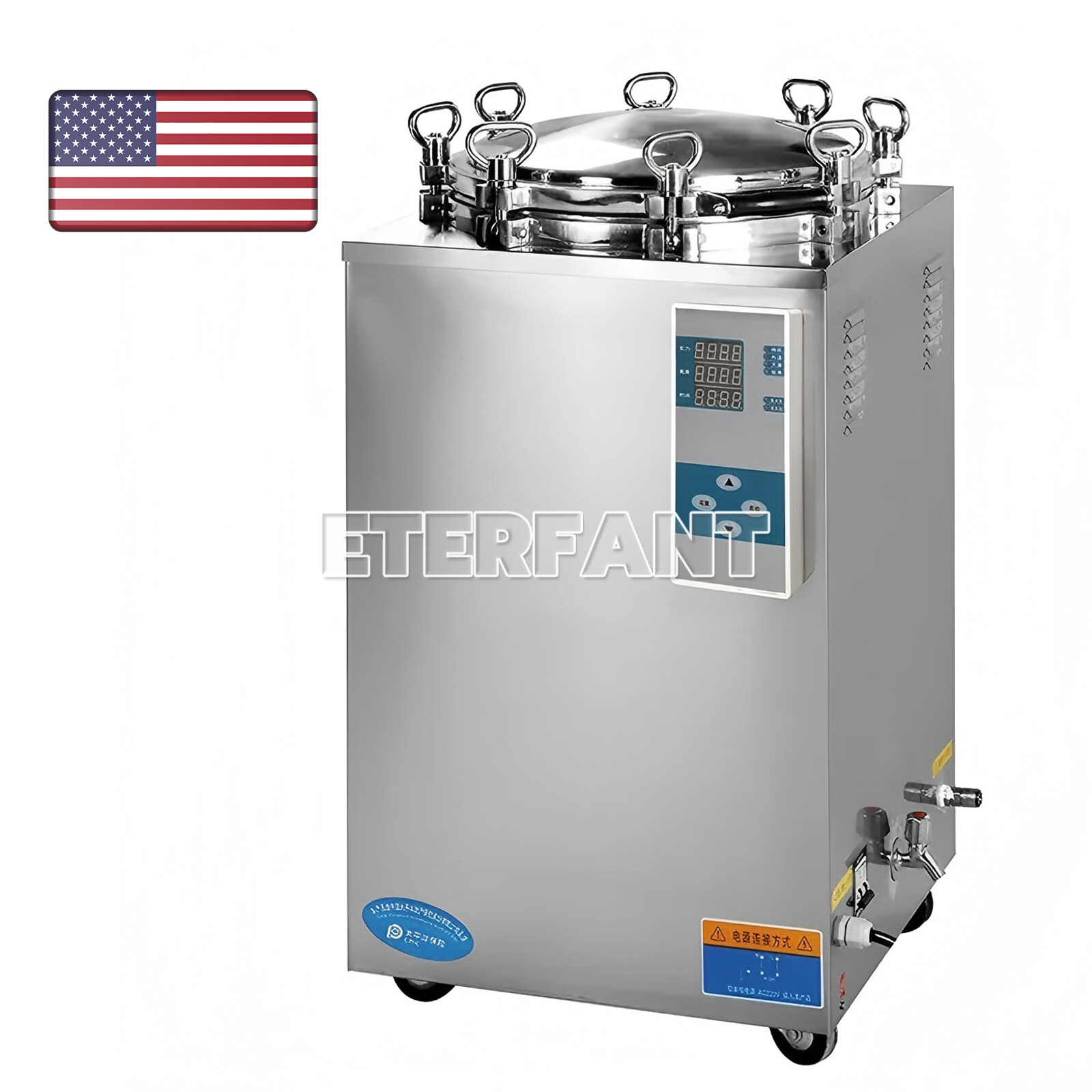 ETERFANT 24/28/35L Dental Medical High Pressure Steam Sterilizer Autoclave US